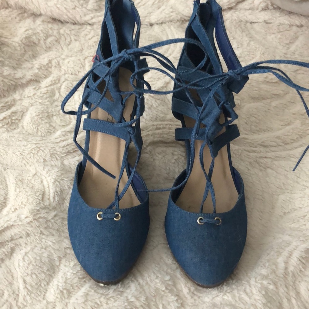 Blue Jean Wedges